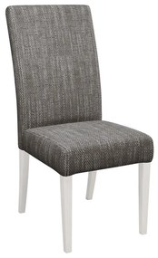 Καρέκλα Sparks 184, Άσπρο, Γκρι, 105x45x42cm, Ταπισερί, Ξύλινα, Ξύλο, Ξύλο: Οξιά | Epipla1.gr