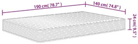 Στρώμα Αφρού Medium Soft 140x190 εκ. - Λευκό