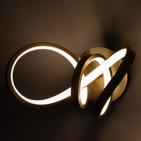 Φωτιστικό Τοίχου Tesoro 15W 4000K Χρυσό