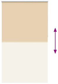 Roller Blind Blackout Μπεζ 135x210 cm Πλάτος υφάσματος 131,6cm 4010797