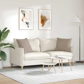 VidaXL Μαξιλάρι Καναπέ 2 τμχ. Ύφασμα Μικροΐνας Taupe 50 x 50 cm