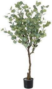 Τεχνητό Δέντρο Eucalyptus 20189 120cm Beige-Green Globostar Πολυαιθυλένιο,Ύφασμα