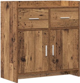 vidaXL Πλαϊνό γραφείο Παλαιωμένο ξύλο 75 x 36 x 80 εκ