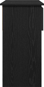 vidaXL Τραπέζι κονσόλας με συρτάρια Μαύρο 85,5x38,5x74,5 cm