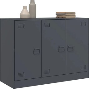 vidaXL Μπουφές Ανθρακί 99x39x73 εκ. από Ατσάλι