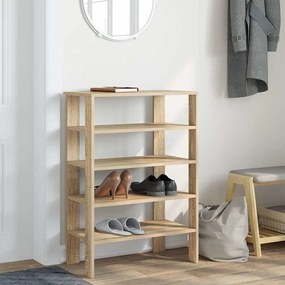 Ράφι παπουτσιών Sonoma Oak 61x32x87,5 cm Κατασκευασμένο ξύλο - Καφέ