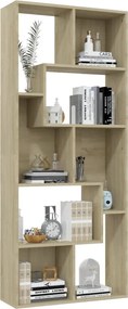 vidaXL Βιβλιοθήκη Χρώμα Sonoma Δρυς 67x24x161 εκ. από Επεξ. Ξύλο