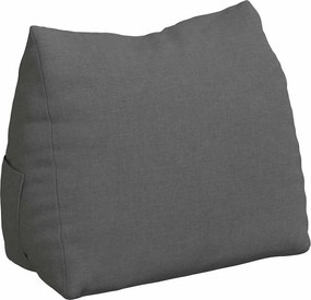 vidaXL Μαξιλάρι Πλάτης Σκούρο Γκρι 45 x 20 x 35 εκ. ύφασμα
