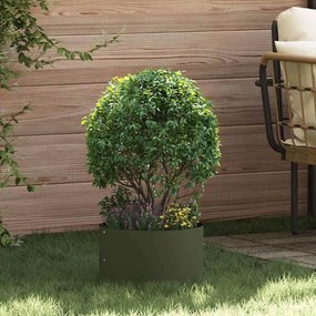 vidaXL Ζαρντινιέρες κήπου 5 pcs Λαδί 30 x 30 x 20 cm Ατσάλι