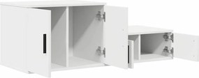 vidaXL Ντουλάπι αποθήκευσης 2 pcs Λευκό 103 x 41 x 40 εκ