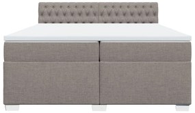 ΚΡΕΒΑΤΙ BOXSPRING ΜΕ ΣΤΡΩΜΑ TAUPE 200X200 ΕΚ. ΥΦΑΣΜΑΤΙΝΟ 3288306