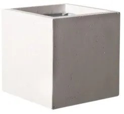 Γλάστρα Πήλινη Τετράγωνη Rocky Γκρι Ανοιχτό S 23x23x23 εκ. A-5050-8 Supergreens-A-5050-8-Γκρι A-5050-8