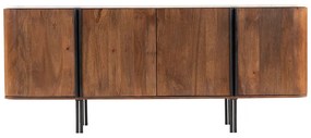 TERRA NOVA ΜΠΟΥΦΕΣ 4ΠΟΡΤΕΣ ΚΑΡΥΔΙ ΛΕΥΚΟ ΜΑΡΜΑΡΟ 180x40xH76cm - 05-0762