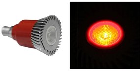 Adeleq Led Λάμπα Ισχύος E14 3W 230V 1 Led 30° Κόκκινη 13-14032