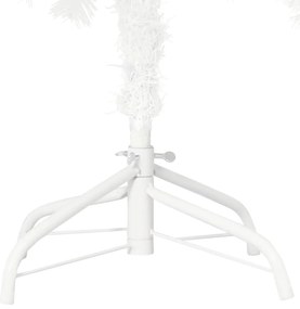 vidaXL Χριστ. Δέντρο Προφωτισμένο Τεχνητό Μπάλες Λευκό 240εκ