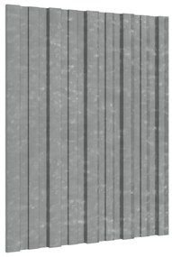 vidaXL Πάνελ Οροφής 36 τεμ. Ασημί 60 x 45 εκ.από Γαλβανιζέ Ατσάλι
