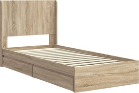 vidaXL Καλάθι με αποθήκη και κεφαλάρι Sonoma Δρυς 100 x 200 cm