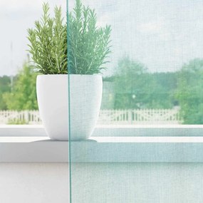 vidaXL Voile κουρτίνες με ροδέλες 2 τεμάχια Τιρκουάζ