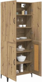 vidaXL Highboard Artisan Oak 69,5 x 34 x 180 εκ. Επεξεργασμένο ξύλο