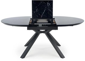 VERTIGO extension table, color: top - black marble, legs - black DIOMMI V-CH-VERTIGO-ST