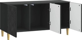 vidaXL Ντουλάπι TV 99 x 34,5 x 50 εκ. Μαύρο Επεξεργασμένο Ξύλο