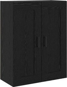 vidaXL Highboard 2 pcs Μαύρη Οξυά Επεξεργασμένο ξύλο