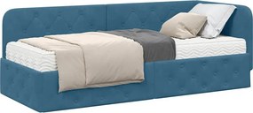 vidaXL Κρεβάτι Γωνίας Μπλε 80 x 200 cm Βελούδο