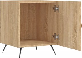 vidaXL Κομοδίνα 2 τεμ. Sonoma Δρυς 40 x 40 x 50 εκ. από Επεξεργ. Ξύλο