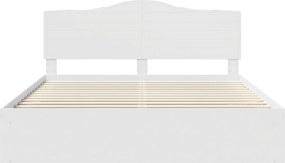 vidaXL Σκελετός Κρεβατιού Λευκό 200 x 200 cm Στερεά ξυλεία πεύκου