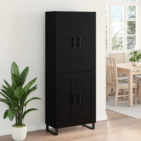 vidaXL Highboard 2 pcs Μαύρη Οξυά 69,5 x 34 x 180 εκ.