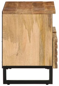 vidaXL Έπιπλο Τηλεόρασης 70x34x46 εκ. Μασίφ Ακατέργ. Ξύλο Μάνγκο