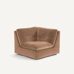 Γωνιακή πολυθρόνα σύνθεσης, βελούδο, Giuliano