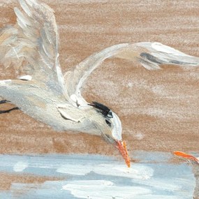 Καμβάς DKD Home Decor Τζίντζερ Καμβάς 45 x 2,7 x 45 cm