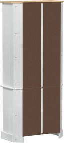vidaXL Highboard Λευκό 74 x 38 x 170 εκ. Στερεά ξυλεία πεύκου