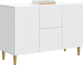 vidaXL Πλαϊνό γραφείο Λευκό 89 x 34,5 x 60 εκ. Επεξεργασμένο Ξύλο