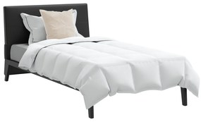 vidaXL Πάπλωμα με μαξιλάρι 2 pcs Λευκό 135 x 200 cm Πούπουλο