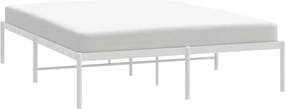 vidaXL Πλαίσιο Κρεβατιού Λευκό 140 x 190 εκ.