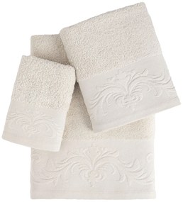 Πετσέτες Μπάνιου (Σετ 3τμχ) Nima Ambrose L.Beige 480gsm