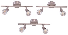 Φωτιστικό Οροφής - Σποτ SE 140-C2 (x3) Saba Packet Nickel mat adjustable spotlight+ - Μέταλλο - 77-8847