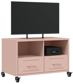 vidaXL Έπιπλο Τηλεόρασης Ροζ 68 x 39 x 43,5 εκ. Χάλυβας