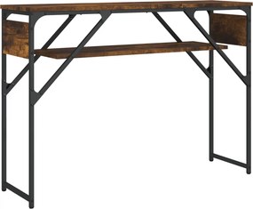 vidaXL Τραπέζι Κονσόλα Καπνιστή Δρυς 105 x 30 x 75 εκ. Επεξεργ. Ξύλο