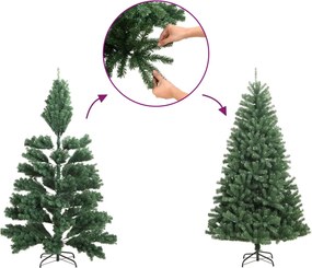 vidaXL Χριστουγεννιάτικο Δέντρο Τεχνητό με 150 LED 120 εκ.