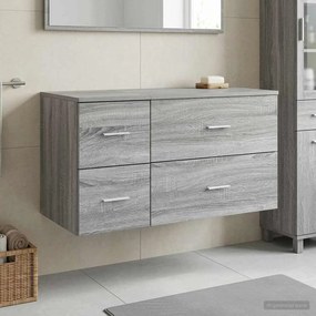 vidaXL Σετ Επίπλων Μπάνιου 2 τμχ. Γκρι Sonoma Επεξεργασμένο Ξύλο