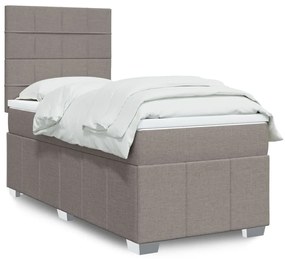 ΚΡΕΒΑΤΙ BOXSPRING ΜΕ ΣΤΡΩΜΑ TAUPE 80X200 ΕΚ. ΥΦΑΣΜΑΤΙΝΟ 3293799