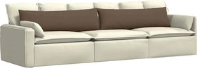 vidaXL Μαξιλάρι Καναπέ 2 pcs ύφασμα Καφέ 145 x 40 εκ.