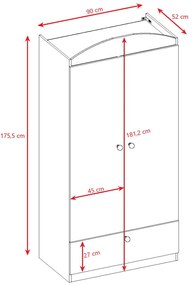 Ντουλάπα Babydreams Cartoon-Leuko-Elephant