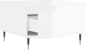 vidaXL Τραπεζάκι Σαλονιού Γυαλ. Λευκό 55x55x36,5 εκ. Επεξεργ. Ξύλο
