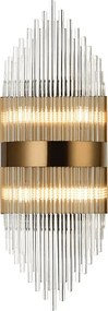 Απλίκα Τοίχου Aca Dynasty EG1844W54AB Satin Brass