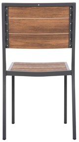 Καρέκλα SAGA C6063.02 Αλουμινίου Σκούρη Γκρί με Polywood 46x52x86Υεκ. 46x52x86 εκ.