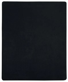 vidaXL Σεντόνια με Λάστιχο 2 τεμ. Μαύρα 140x200 εκ. Βαμβακερό Ζέρσεϊ